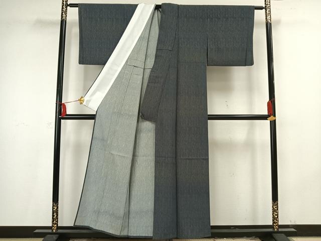平和屋着物▽江戸小紋　単衣　霞文　反端付き　正絹　逸品　AAAV2598fy 平和屋着物▽江戸小紋 単衣 霞文 反端付き 正絹 逸品 AAAV2598fy