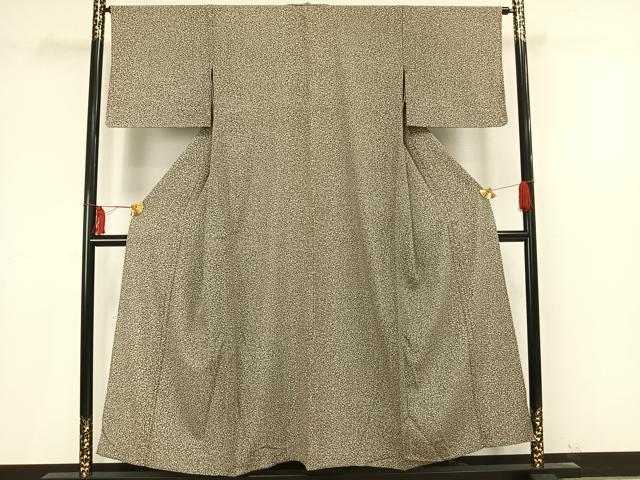 平和屋着物▽上質な小紋 単衣 霞文 正絹 逸品 未使用 AAAV2603fy