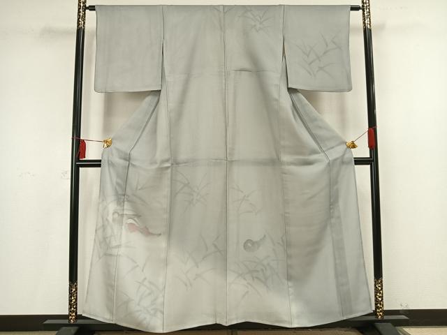 平和屋着物▽訪問着 無双 紗袷 紗×紗 鴛鴦文 正絹 逸品 AAAV2604fy