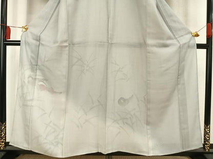 平和屋着物▽訪問着 無双 紗袷 紗×紗 鴛鴦文 正絹 逸品 AAAV2604fy