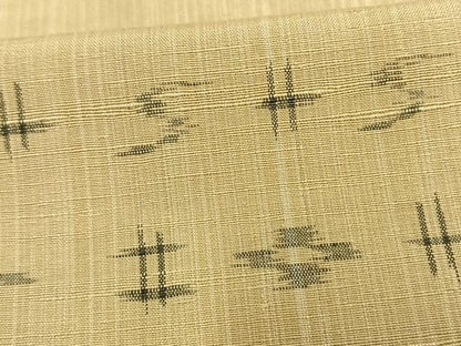 平和屋着物▽上質な紬 単衣 琉球絣 正絹 逸品 AAAV2608fy