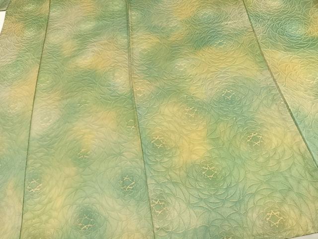 平和屋着物▽上質な小紋 単衣 花尽くし 正絹 逸品 AAAV2609fy