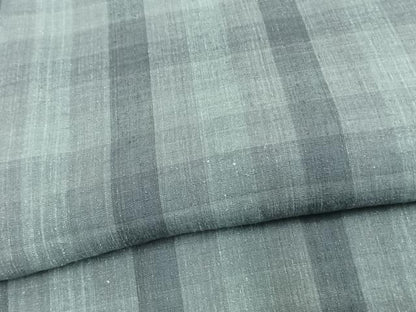 平和屋着物▽上質な紬 単衣 格子 正絹 逸品 未使用 AAAV2610fy