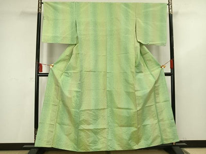 平和屋着物▽上質な紬 単衣 霞文 正絹 逸品 AAAV2617fy