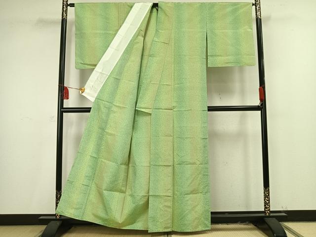 平和屋着物▽上質な紬 単衣 霞文 正絹 逸品 AAAV2617fy