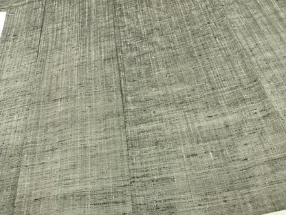 平和屋着物▽上質な紬 単衣 霞文 正絹 逸品 AAAV2619fy