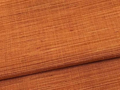 平和屋着物▽上質な紬 単衣 色無地 代赭色 正絹 逸品 AAAV2621fy
