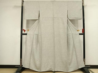平和屋着物▽上質な小紋 単衣 樹林地紋 正絹 逸品 AAAV2623fy