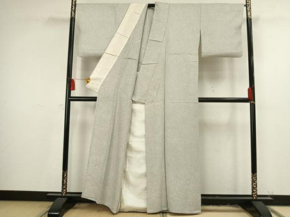 平和屋着物▽上質な小紋 単衣 樹林地紋 正絹 逸品 AAAV2623fy