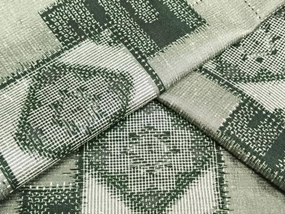 平和屋着物▽上質な紬 単衣 色紙重ね文 正絹 逸品 AAAV2625fy