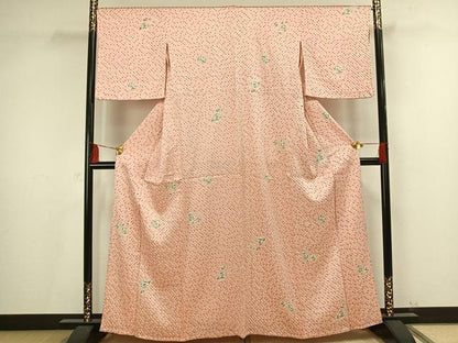 平和屋着物▽上質な紬 単衣 絞り 辻が花 正絹 逸品 AAAV2627fy