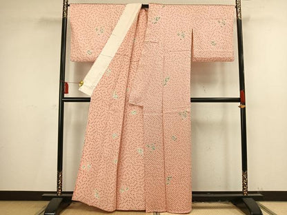 平和屋着物▽上質な紬 単衣 絞り 辻が花 正絹 逸品 AAAV2627fy