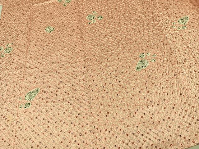 平和屋着物▽上質な紬 単衣 絞り 辻が花 正絹 逸品 AAAV2627fy