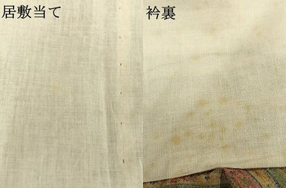 平和屋着物▽上質な小紋 単衣 花間道 正絹 逸品 AAAV2638fy