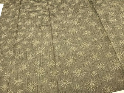 平和屋着物▽上質な紬 単衣 舞花文 正絹 逸品 AAAV2644fy