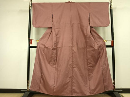 平和屋着物▽お召 単衣 蚊絣 正絹 逸品 AAAV2646fy