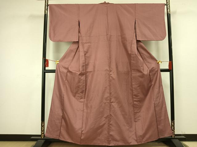 平和屋着物▽お召 単衣 蚊絣 正絹 逸品 AAAV2646fy
