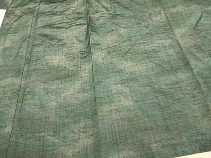 平和屋着物▽上質な紬 単衣 霞文 正絹 逸品 AAAV2647fy