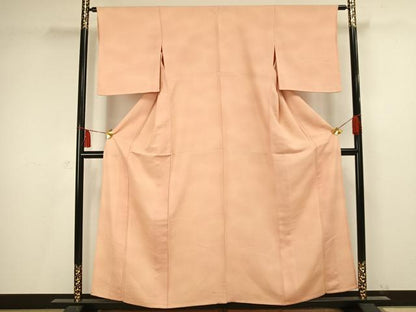 平和屋着物▽上質な小紋 単衣 檜垣地紋 正絹 逸品 AAAV2654fy