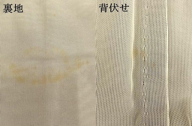 平和屋着物▽訪問着 無双 紗袷 紗×紗 手描き 枝花文 正絹 逸品 AAAV2665fy
