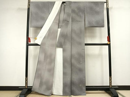 平和屋着物▽訪問着 単衣 中国三大刺繍 相良刺繍 舞花文 正絹 逸品 AAAV2668fy