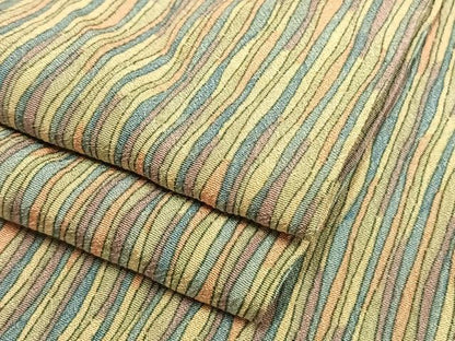平和屋着物▽上質な小紋 単衣 変わり縞 正絹 逸品 AAAV2669fy