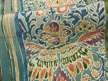 平和屋着物▽上質な小紋 単衣 草花間道 正絹 逸品 AAAV2670fy