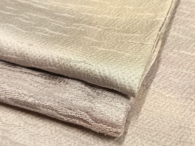 平和屋着物▽上質な小紋 単衣 霞文 正絹 逸品 AAAV2676fy