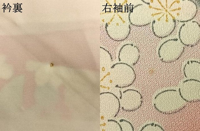 平和屋着物▽小振袖 二尺袖 単衣 草花文 金彩 正絹 逸品 AAAV2680fy
