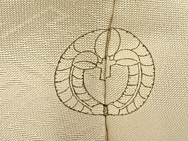 平和屋着物▽訪問着　単衣　手描き　風景文　正絹　逸品　AAAV2682fy