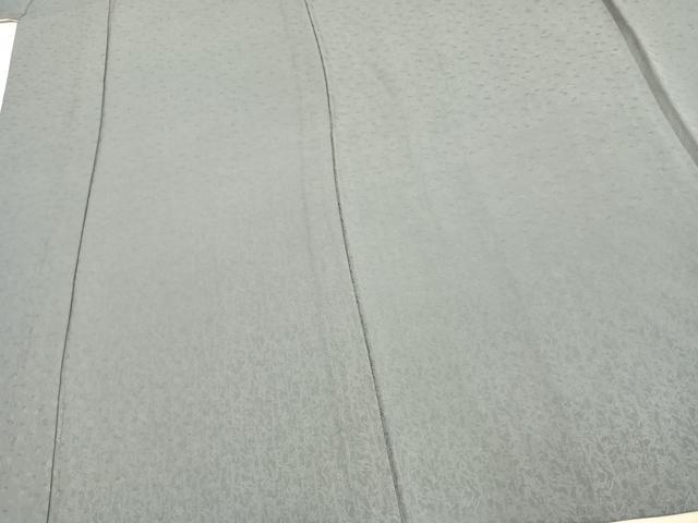 平和屋着物▽上質な色無地　単衣　蔦の葉地紋　豆がら茶色　正絹　逸品　未使用　AAAV2689fy