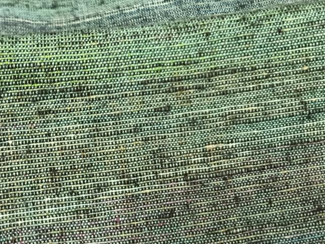 平和屋着物▽上質な紬 単衣 霞文 正絹 逸品 AAAV2691fy