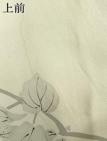 平和屋着物▽上質な小紋 単衣 枝花文 金彩 正絹 逸品 AAAV2702fy