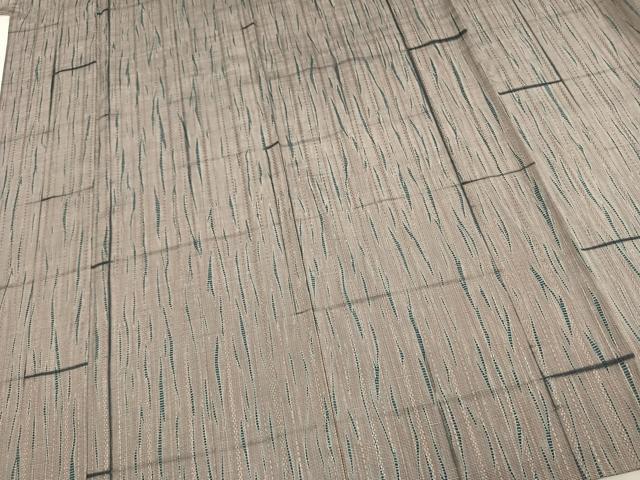 平和屋着物▽上質な小紋 単衣 絞り文様 ロング丈 正絹 逸品 AAAV2703fy