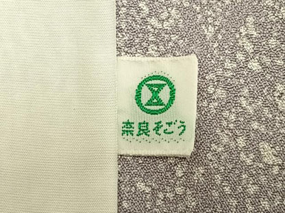 平和屋着物▽訪問着 単衣 草花文 金彩 そごう百貨店扱い 正絹 逸品 AAAV2705fy