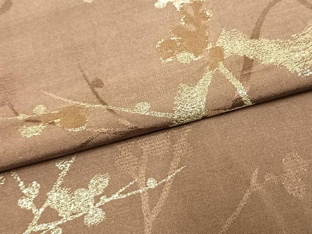 平和屋着物▽上質な小紋 単衣 枝花文 銀糸 正絹 逸品 AAAV2719fy