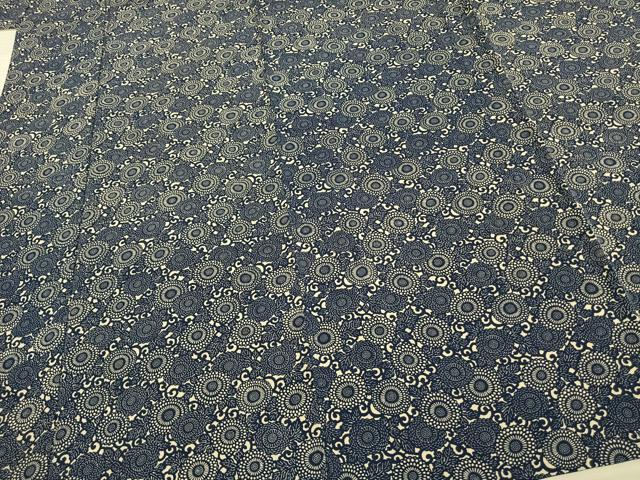 平和屋着物▽上質な小紋 単衣 型染め 草花文 正絹 逸品 AAAV2726fy