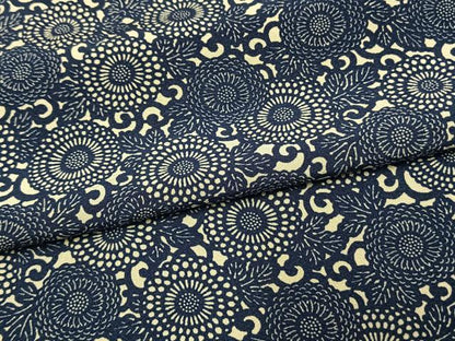 平和屋着物▽上質な小紋 単衣 型染め 草花文 正絹 逸品 AAAV2726fy