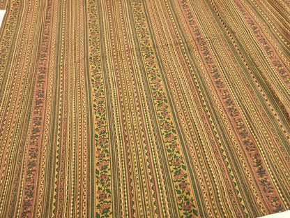 平和屋着物▽上質な小紋 単衣 草花間道 正絹 逸品 AAAV2731fy