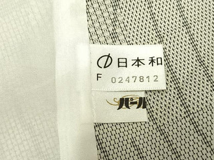 平和屋着物▽お召 単衣 源氏香 正絹 逸品 AAAV2745fy