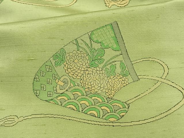 平和屋着物▽京の名門・菱屋六右ェ門 紬 訪問着 単衣 花絵巻文 正絹 逸品 未使用 AAAV2748fy