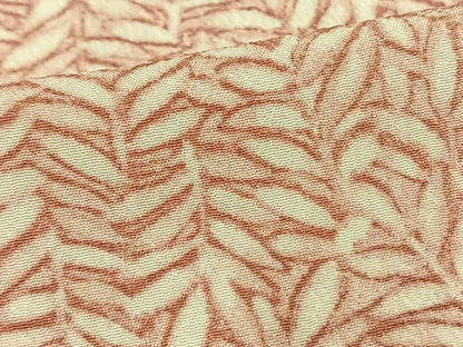 平和屋着物▽小紋 単衣 山野愛子 手描き 葉尽くし 洗える着物 AAAV2754fy