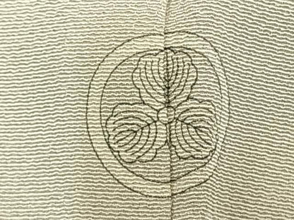 平和屋着物▽訪問着　単衣　友禅　草花文　暈し染め　金銀彩　正絹　逸品　AAAV2759fy