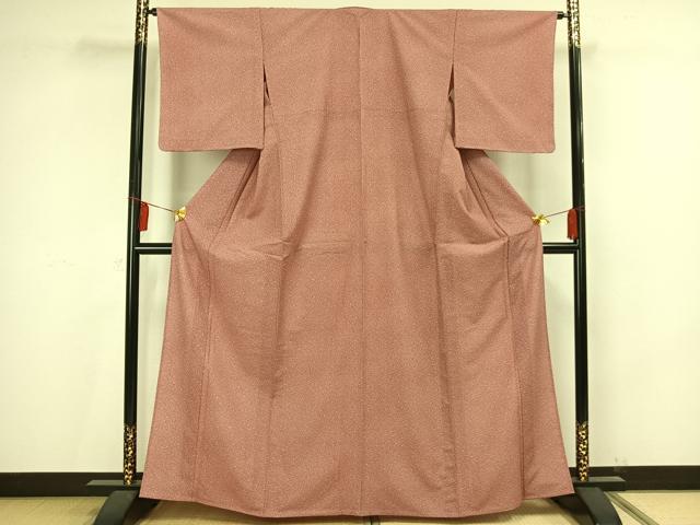 平和屋着物▽江戸小紋 単衣 箔散らし文様 洗える着物 未使用 AAAV2761fy