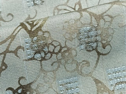 平和屋着物▽創業70余年 あやせ染芸 東京手差し紅型 工芸作家 鈴木洋行 花織紬 単衣 藍染 反端付き 正絹 逸品 AAAV2771fy