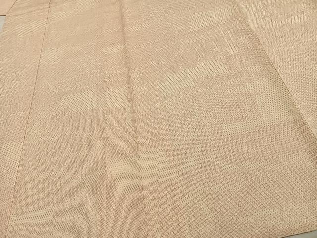 平和屋着物▽本塩沢 単衣 110亀甲 亀甲文様 正絹 逸品 AAAV2780fy