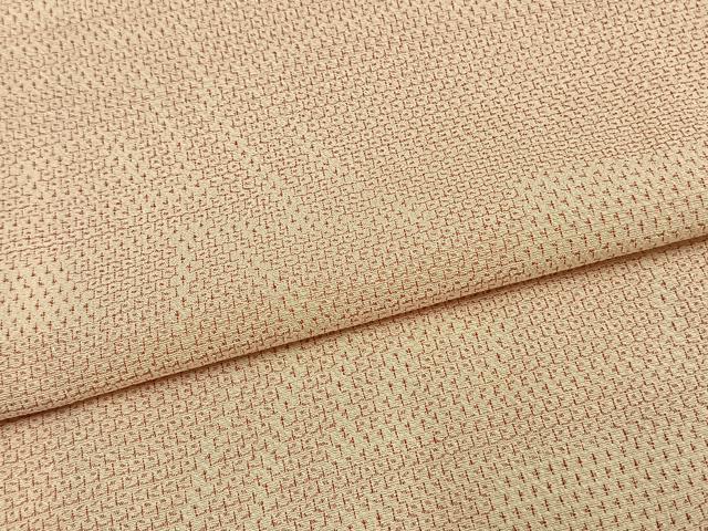 平和屋着物▽本塩沢 単衣 110亀甲 亀甲文様 正絹 逸品 AAAV2780fy