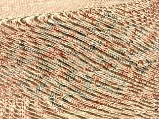 平和屋着物▽上質な紬 単衣 横段文 正絹 逸品 未使用 AAAV2782fy