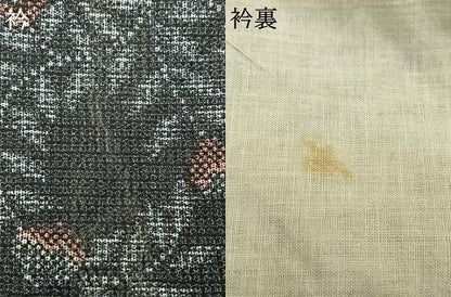 平和屋着物▽小紋 単衣 草花文 AAAV2784fy