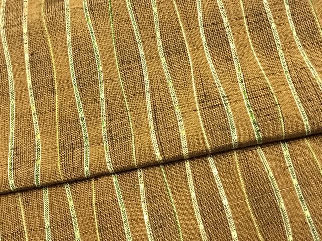 平和屋着物▽上質な紬　単衣　立涌文　正絹　逸品　AAAV2793fy